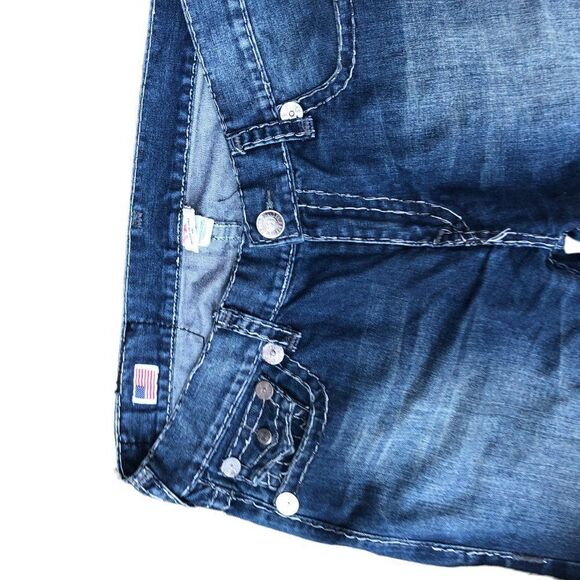 Vintage True Religion Jeans Size 36 RICKY BIG T Blue - Picture 9 of 12